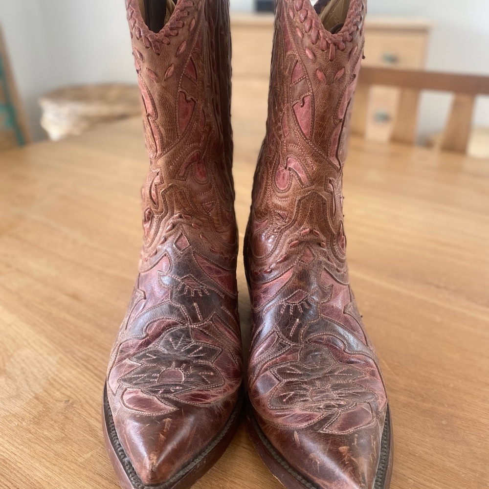 Brown Western Cowboy Boots Old Gringo size 8